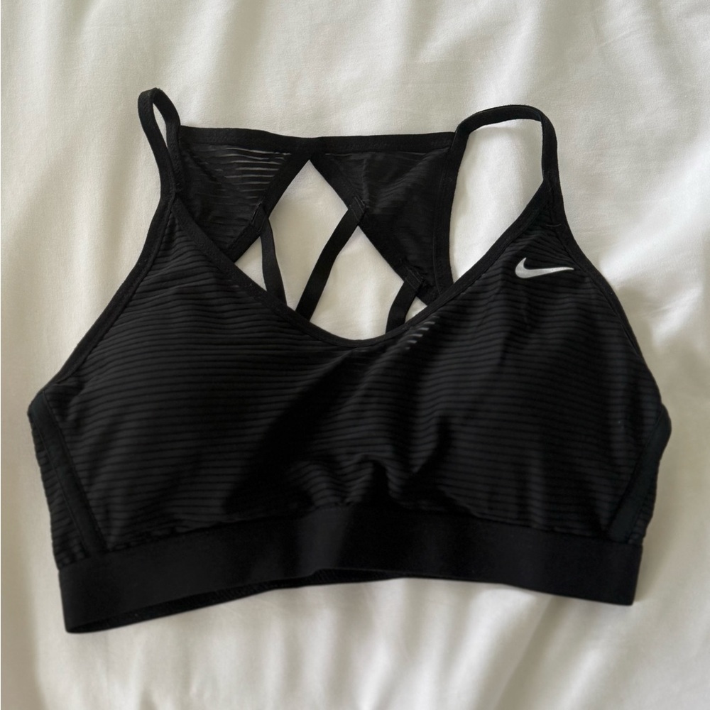 Nike Black Strappy Crisscross Sports Bra